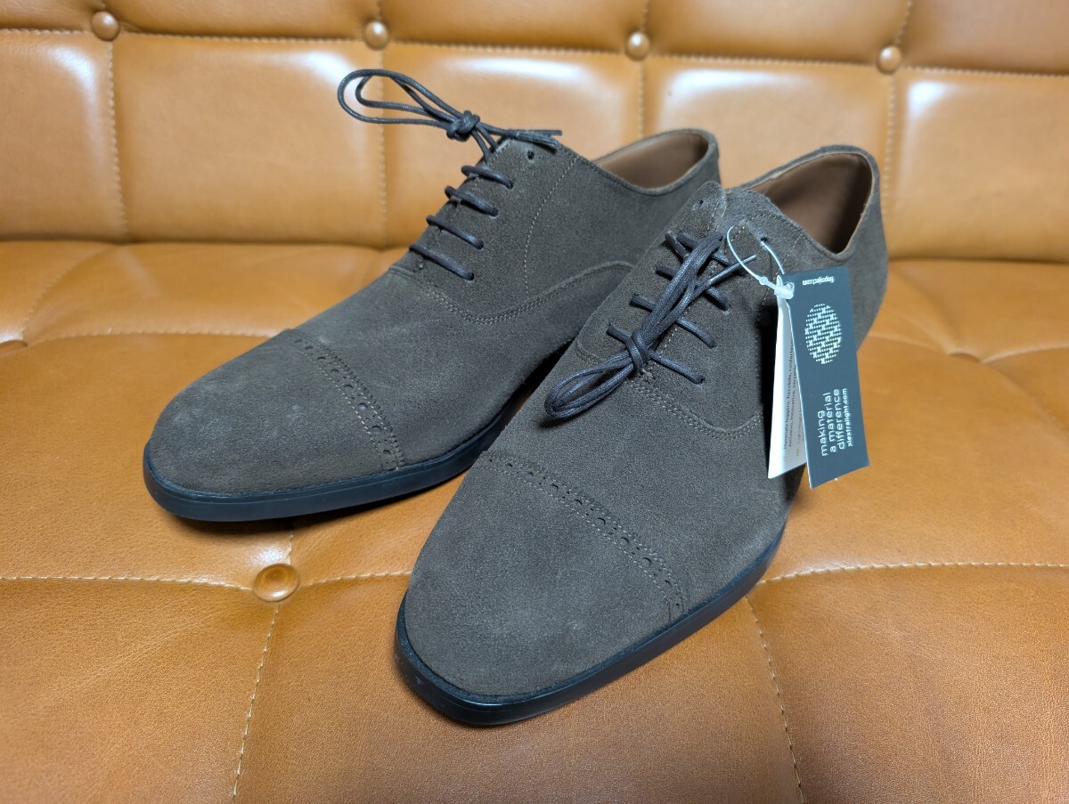 未使用 AMBAR Tajtan パンチドキャップトゥ 7.5 ラミスジャパン スエードレザー ドレスシューズ拍卖