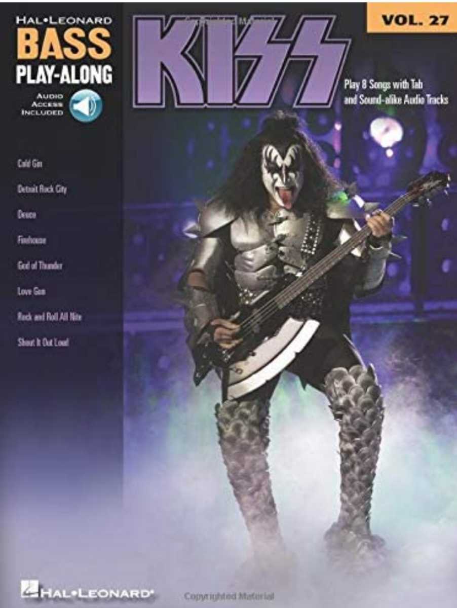 キッス ベース譜【TAB WEB音源】ジーンシモンズ kiss 輸入楽譜 かんたん決済ー拍卖