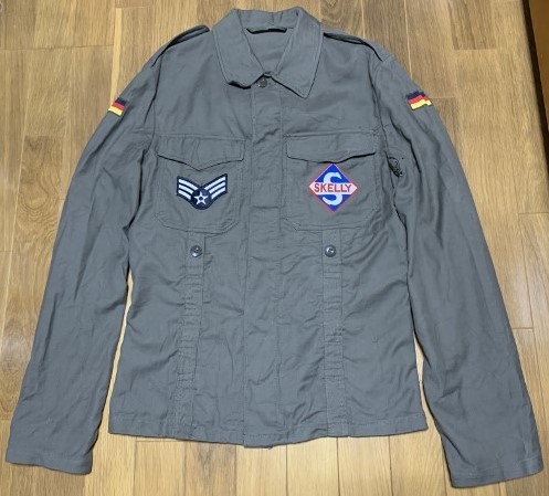 モールスキン ドイツ軍 ミリタリーシャツ ミリタリージャケット サイズ10拍卖