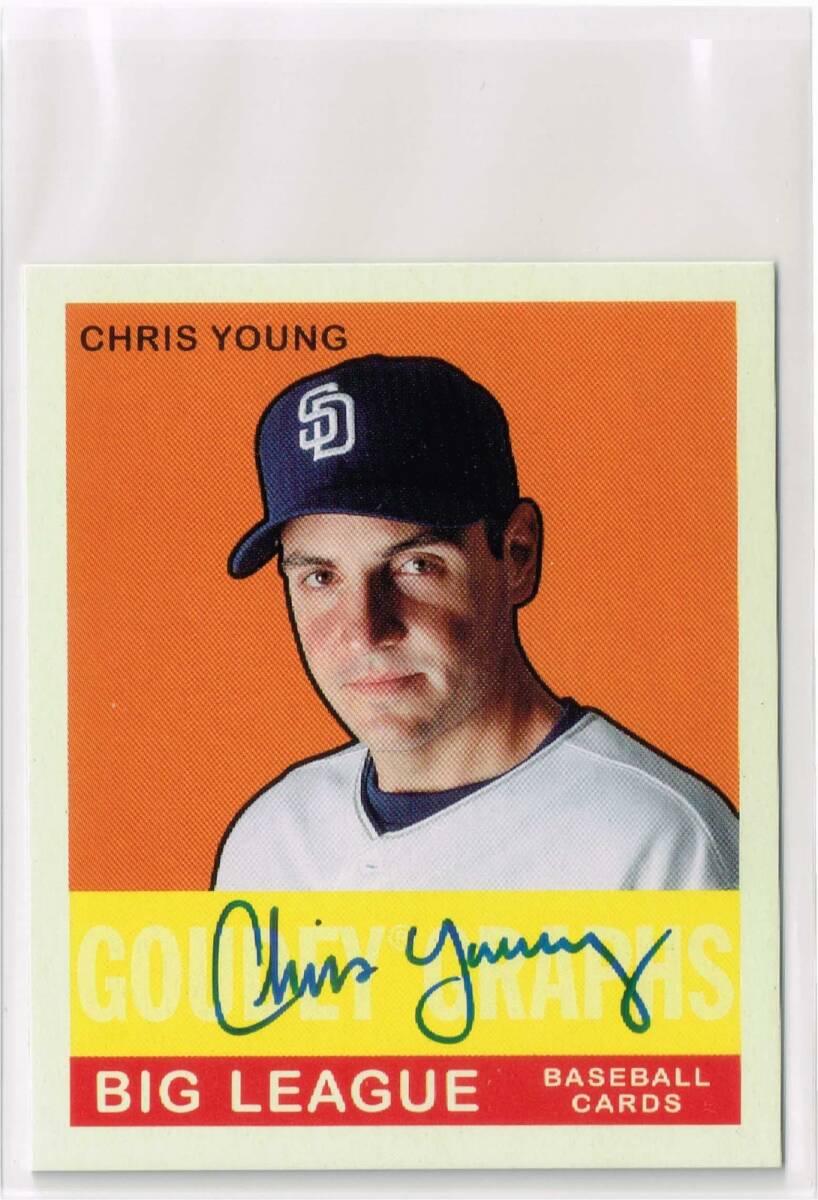 MLB 2007 UD Goudey Goudey Graphs Autograph #GG-CY Chris Young Auto Upper Deck 直筆サイン クリス・ヤング拍卖