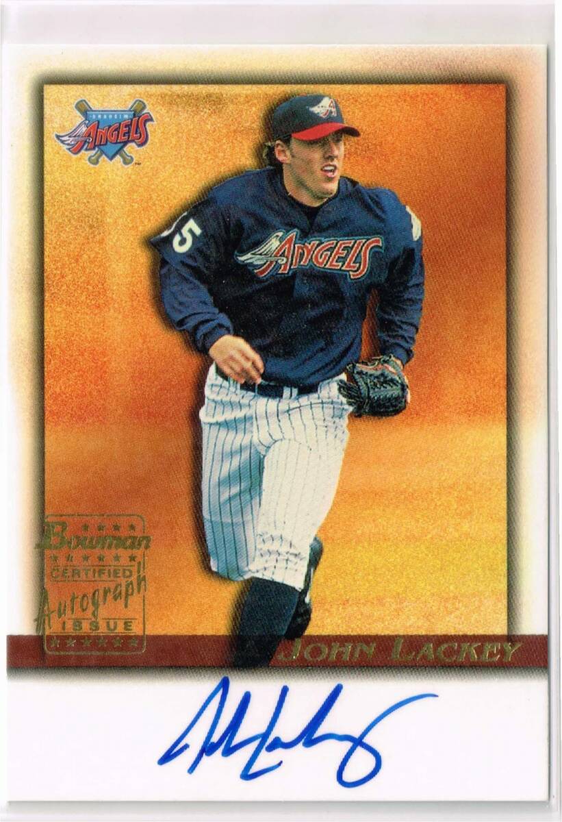 MLB 2001 Topps Bowman Draft Picks & Prosprcts Autograph #BDPA-JL John Lackey Auto トップス ボウマン 直筆サイン ジョン・ラッキー拍卖