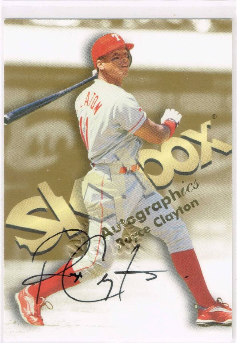MLB 1999 Skybox Premium Autographics Auto Royce Clayton Autograph スカイボックス 直筆サイン ロイス・クレイトン拍卖