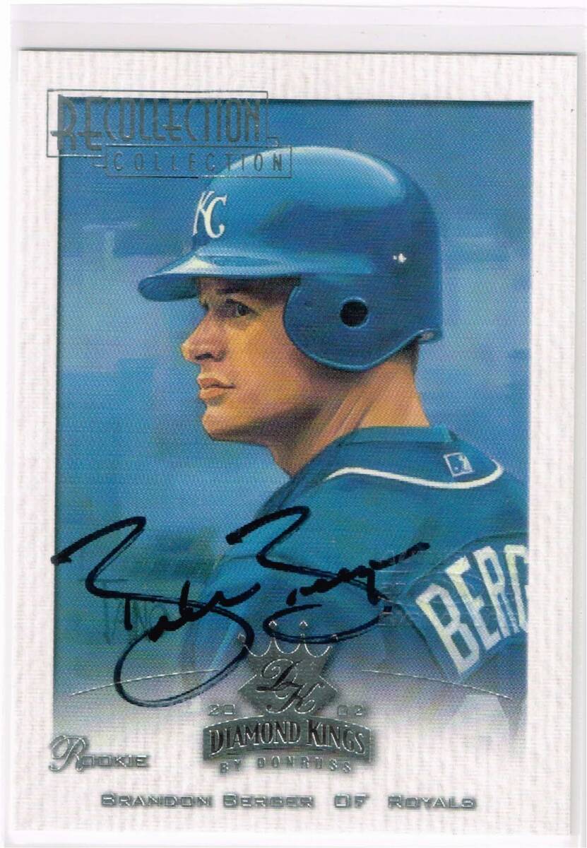 MLB 2003 Donruss Diamond Kings Recollection Collection Buy Back Autograph Brandon Berger 21/99 Auto 直筆サイン ブランドン バーガー拍卖