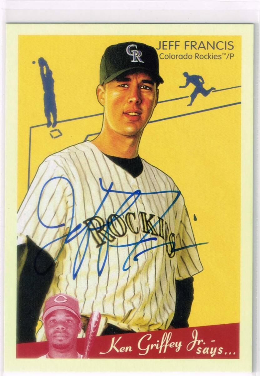 MLB 2008 UD Goudey Goudeygraphs Autograph #GG-JF Jeff Francis Auto Upper Deck 直筆サイン ジェフ・フランシス SP ショートプリント拍卖