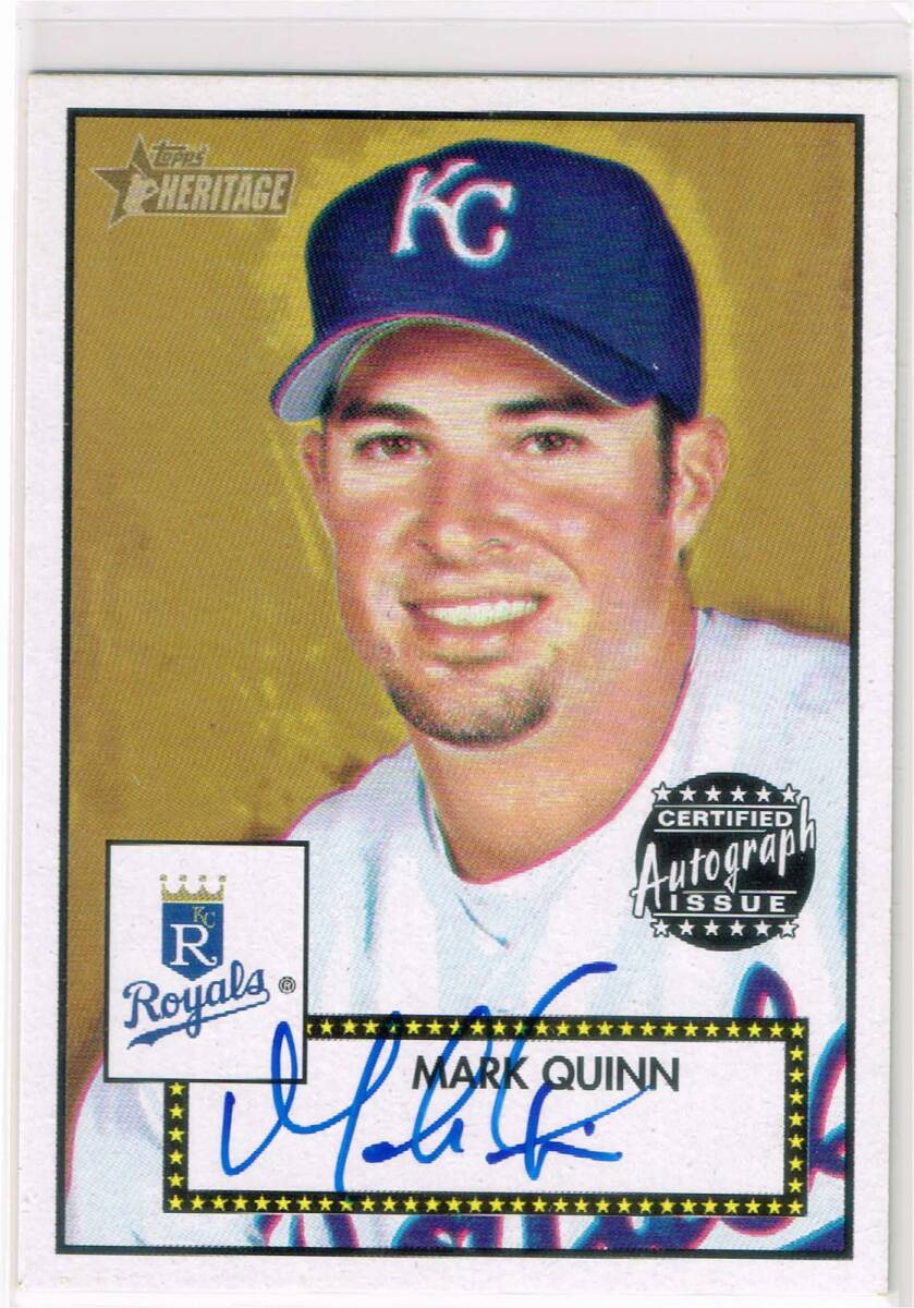 MLB 2001 Topps Heritage Autograph #THA-MQ Mark Quinn Auto トップス 直筆サイン マーク・クイン拍卖