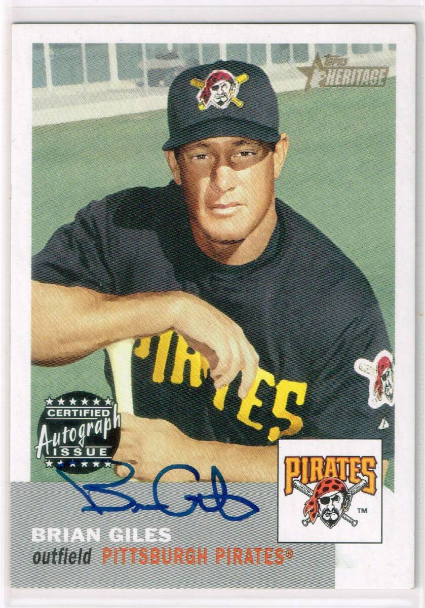 MLB 2002 Topps Heritage Real One Autograph #RO-BG Brian Giles Auto トップス 直筆サイン ブライアン・ジャイルズ拍卖
