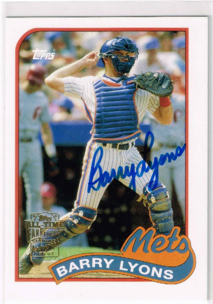 MLB 2005 Topps All-Time Fan Favorites Archives Autograph #FFA-BL Barry Lyons Auto トップス 直筆サイン バリー・ライオンズ拍卖