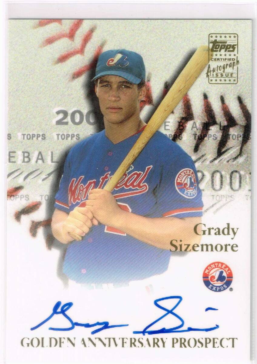 MLB 2001 Topps Golden Anniversary Autograph #GAA-GS Grady Sizemore Auto トップス 直筆サイン グレイディ・サイズモア拍卖