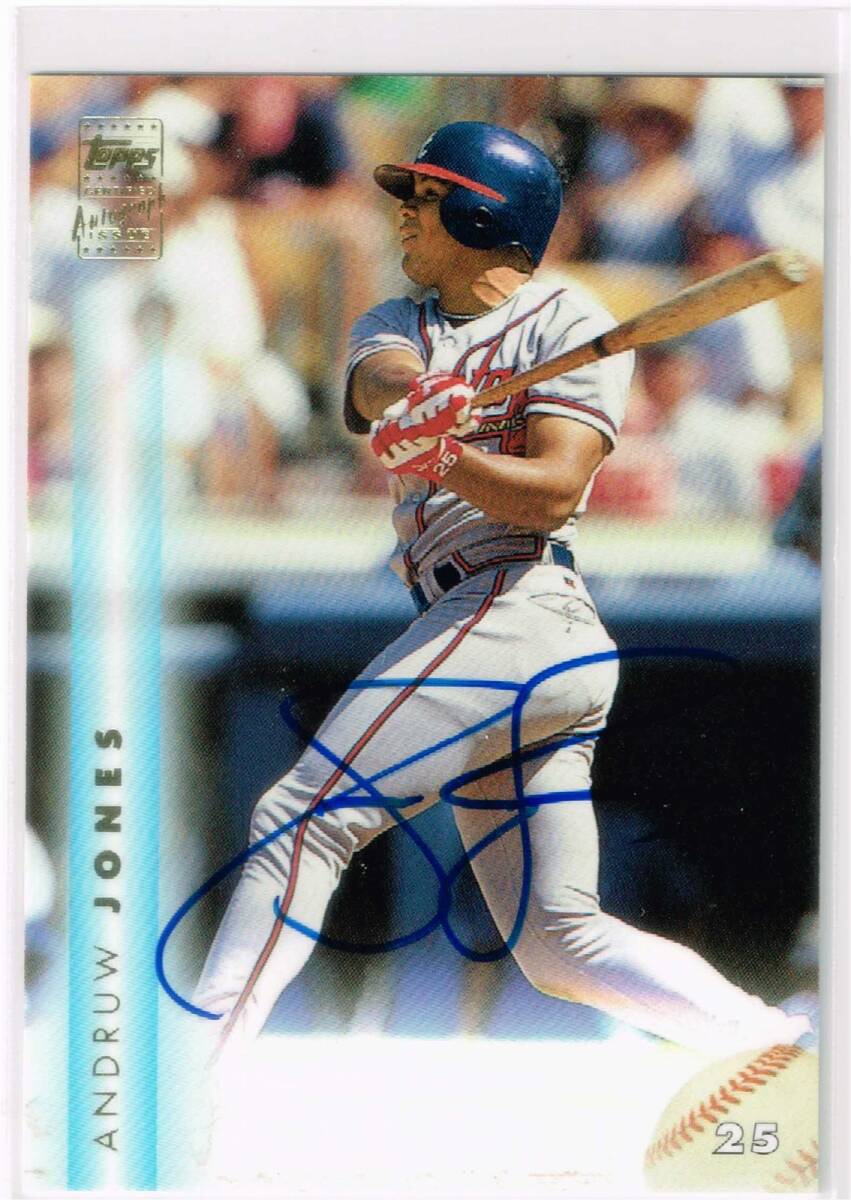 MLB 1999 Topps Autograph #A12 Andruw Jones Auto トップス 直筆サイン アンドリュー・ジョーンズ 元楽天拍卖