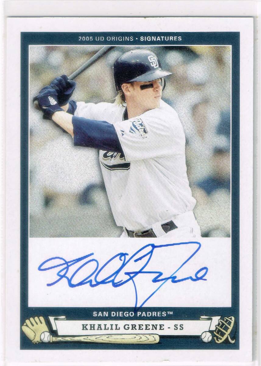 MLB 2005 UD Origins Signatures Autograph #GR1 Khalil Greene Auto Upper Deck 直筆サイン カリル・グリーン拍卖