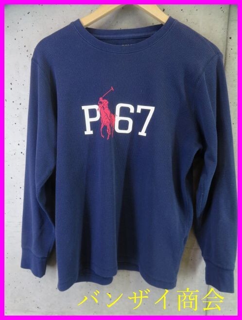 8210b14◆お洒落◆Ralph Lauren ラルフローレン RL-67 長袖サーマルカットソー M/長袖Tシャツ/ロンT/ポロシャツ/ジャケット/スウェット拍卖