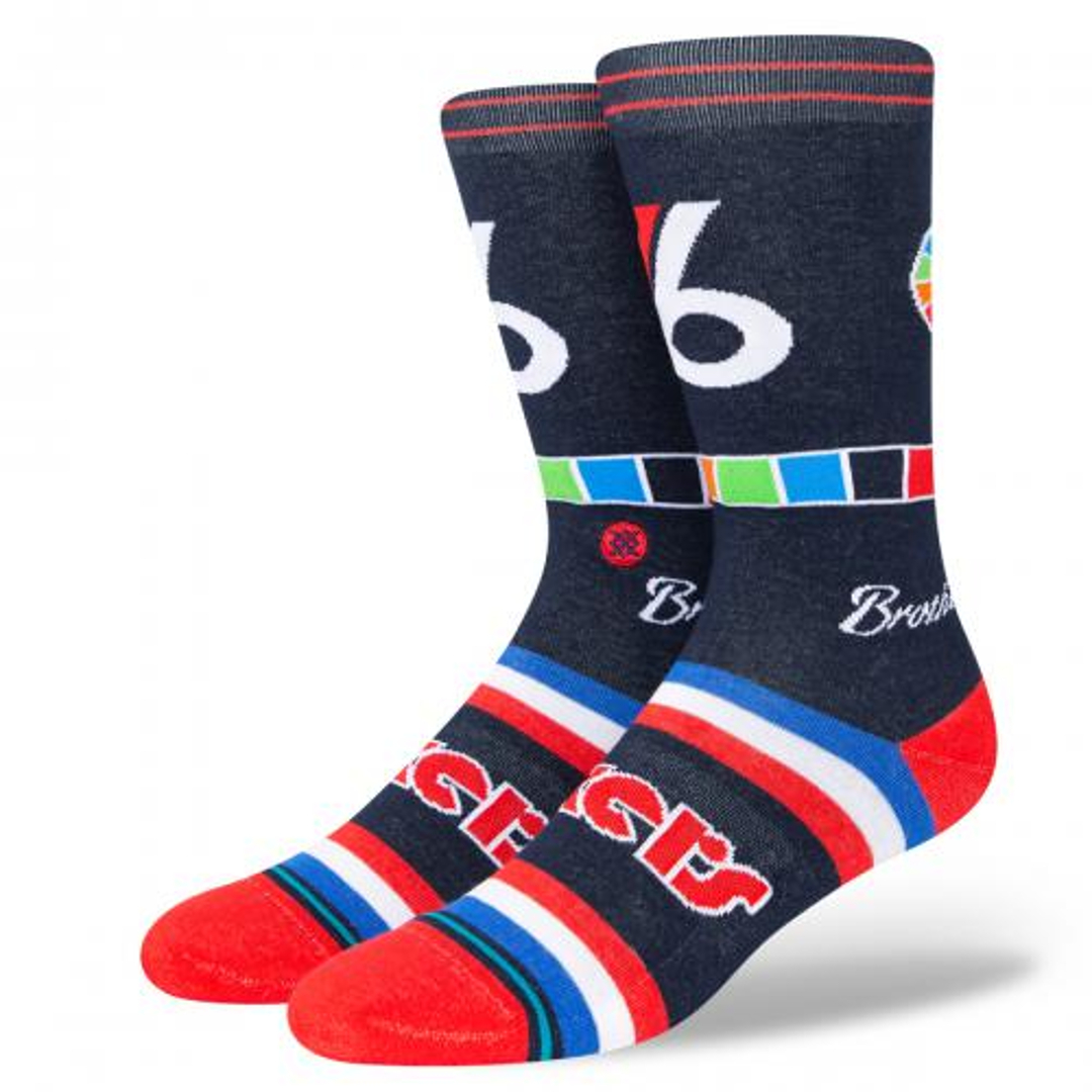 STANCE NBA PHILADELPHIA 76ERS サイズL クルー ソックス 靴下 フィラデルフィア 76ers シティエディション拍卖
