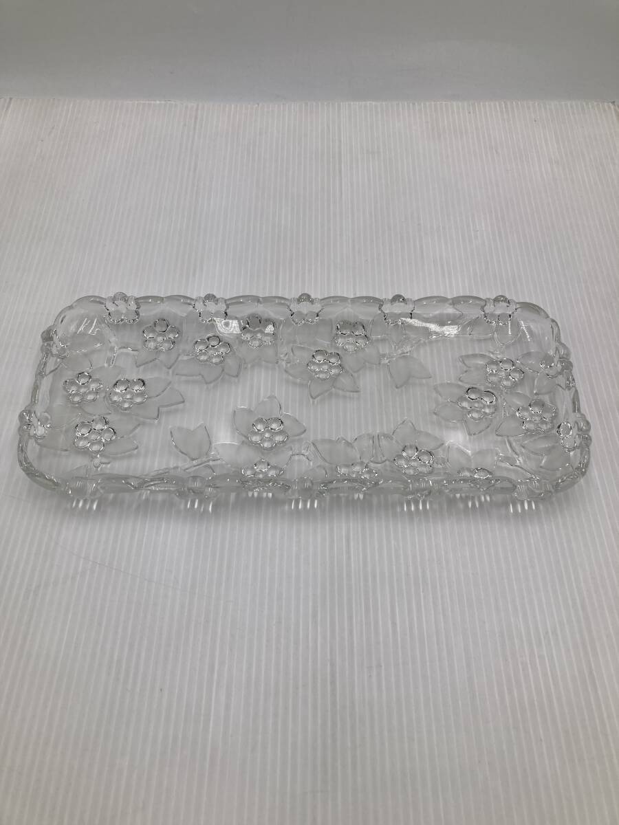 【美品】ワルターグラス社 ドイツ クリスタルプレート ガラス皿 ガラス食器 アンティーク 1点拍卖