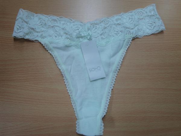 Tバックショーツ 下着 無地レース Mサイズ 薄緑2 SOHOレディース★未使用格安!拍卖