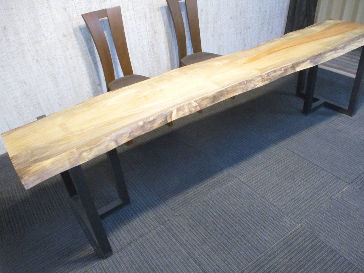 #1093■ タブ 椨 一枚板 無垢 カウンター ベンチ板 テーブル 天板 ローテーブル ダイニング 座卓 棚板 デスク拍卖