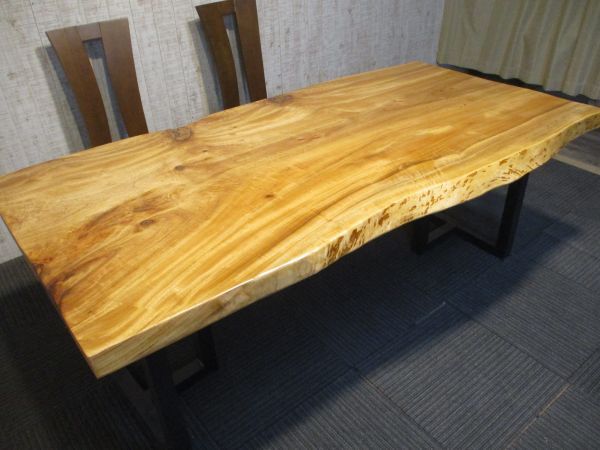 #1412■ 楠 クス 一枚板 無垢 テーブル 板 ローテーブル ダイニングテーブル カウンター 座卓 天板 無垢一枚板 デスク拍卖