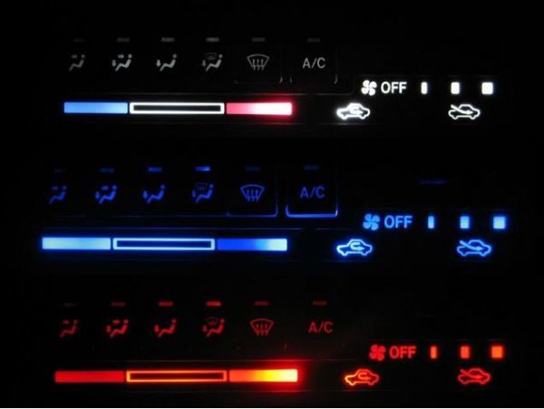 ジムニー JB23 エアコンLED照明 1台分セット! ピンク拍卖