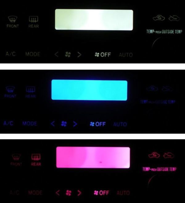 カムリ V20/V21/V25 エアコン照明用LED 1台分セット! レッド拍卖