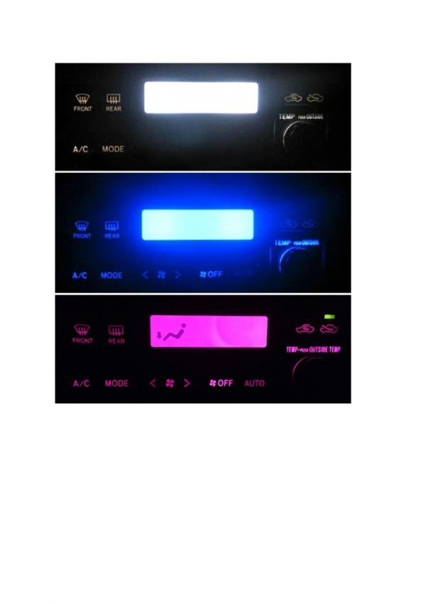 JZX100/GX100 エアコン照明LED 1台分セット!レッド拍卖