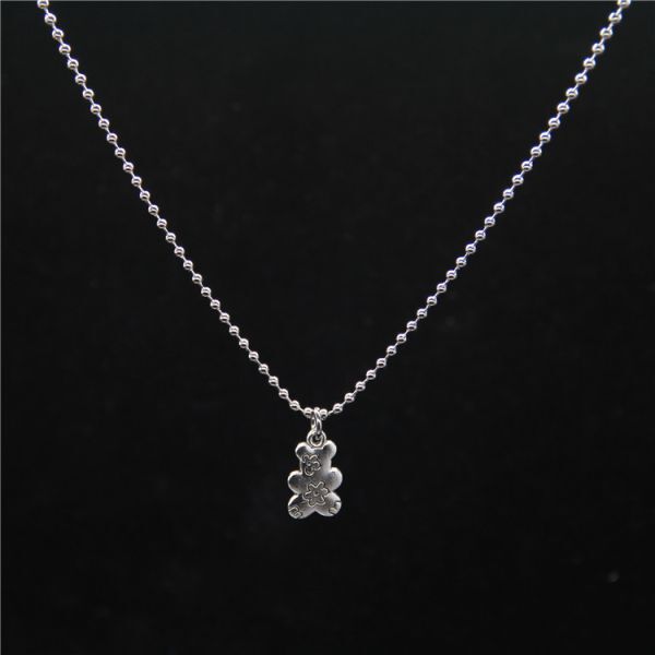 ネックレス シルバー クマ 韓国 シンプル パンクロック くま 熊 ペンダント ファッション ジュエリー クール レディース ガール #C170-5拍卖