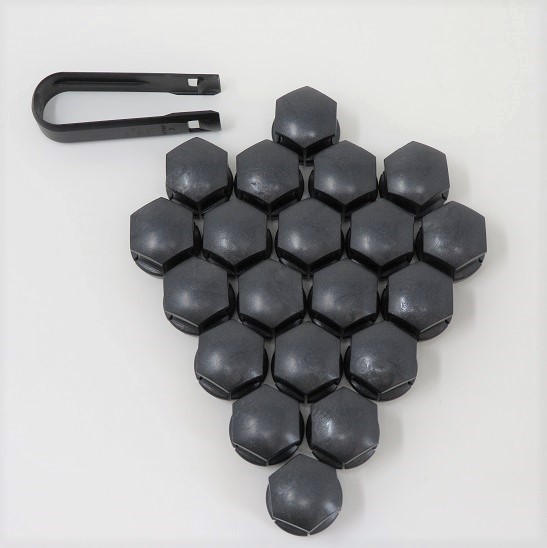 ボルボ 純正 ホイール ボトルキャップ 新品 20個 リムーバー付き ダークグレー拍卖