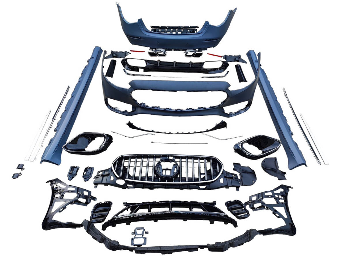 W223 フロント バンパー グリル サイド ステップ リア バンパー マフラーカッター S63type メルセデス ベンツ Sクラス 国内発送 即納 外装拍卖