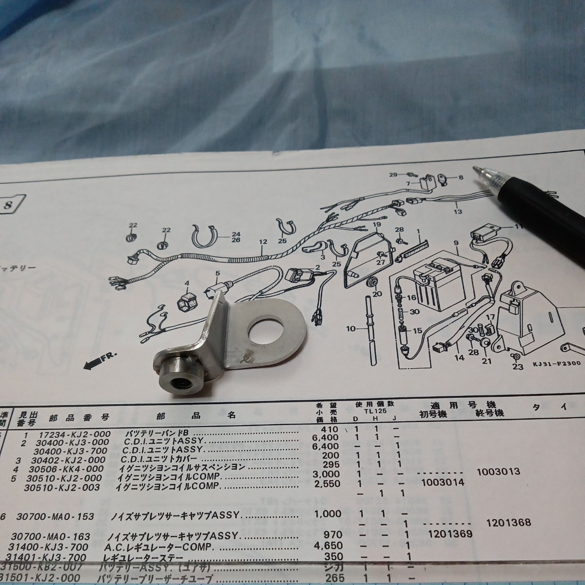 TL125・レギューレータステー拍卖