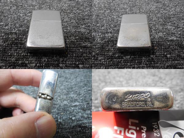 Zippo・ライター・ビンテージ・クロームメッキ / 筆記体ロゴ・刻印 ・J Ⅲ・1987年頃拍卖