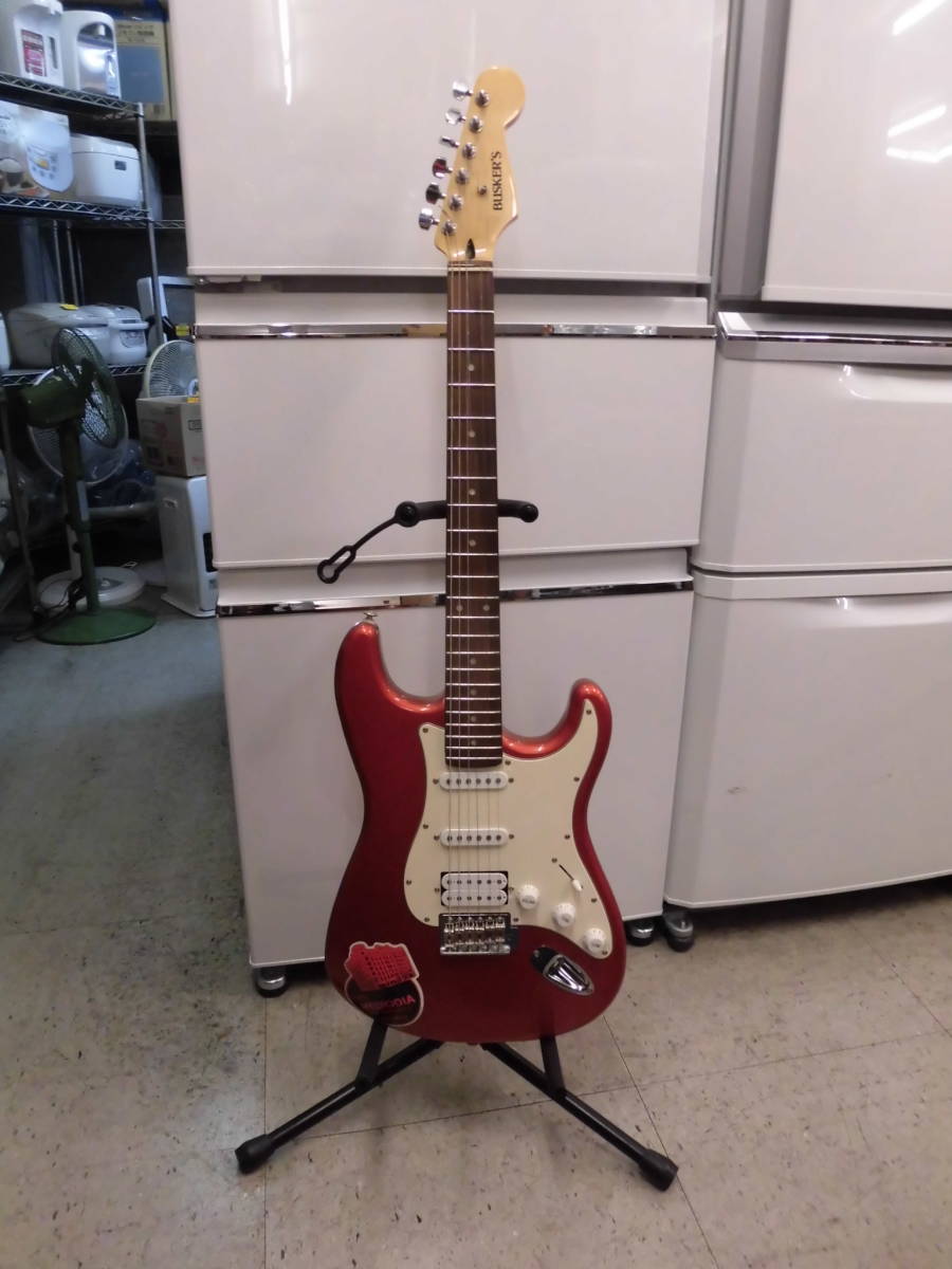 バスカーズ・BUSKERS / エレキギター・ストラトキャスターモデル ワインレッド色拍卖