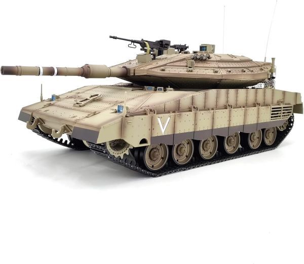 【塗装済み完成品 赤外線バトルシステム付 対戦可能】HengLong Ver.7.0 2.4GHz 1/16 戦車ラジコン イスラエル メルカバ MK Ⅳ 3958-1拍卖