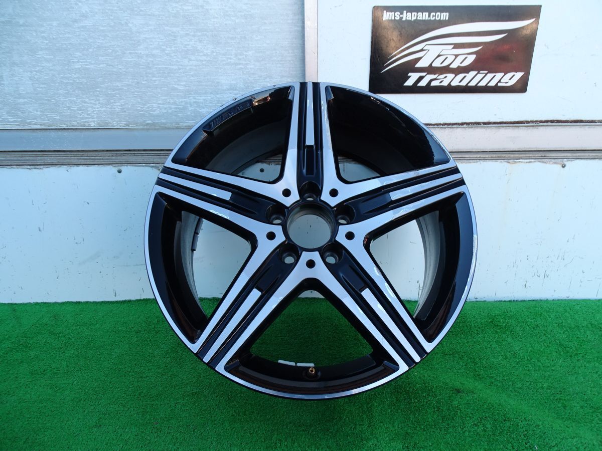 L0867vc ベンツ純正 SLC R172 AMG 18インチ 5スポーク アルミホイール A1724013402 7.5Jx18ET42 1本 フロントアクスル用 (346)拍卖