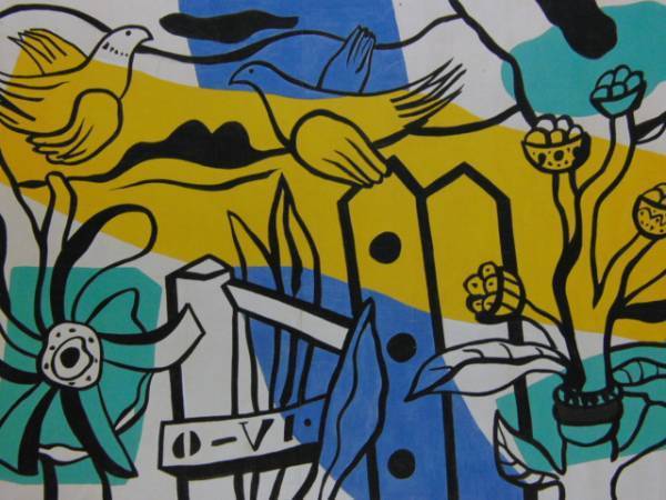 Fernand Leger、Les Oiseaux dans les Fleurs、超希少画集より、新品額装付、iafa拍卖