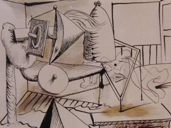 Pablo Picasso、COMPOSITION D'INTERIEUR、海外版超希少レゾネ、新品額装付、送料込み、y321拍卖