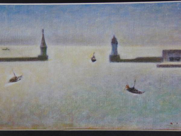 牛島憲之、【凪】、希少な額装用画集より、新品額装付、状態良好、送料込み拍卖