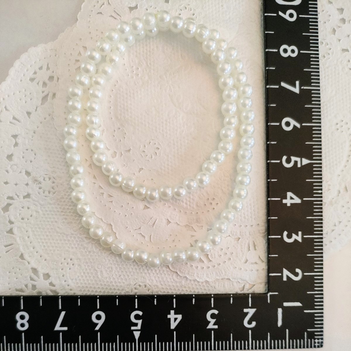 tia*゜☆:ドール用 パール ロング ネックレス ジェニー バービー 1/6ドール タミーちゃん 二重拍卖