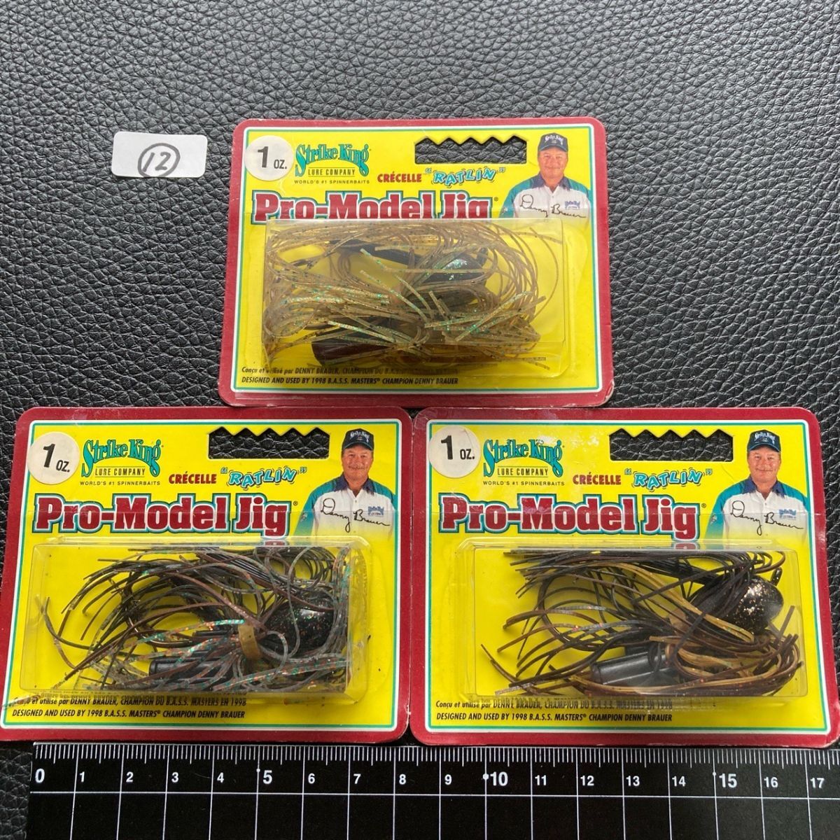 810165 新品 ストライクキング ラトリン プロモデルジグ 1oz 3個セット⑫ Strike King Pro Model Jig デニーブラウワー Denny Brauer拍卖