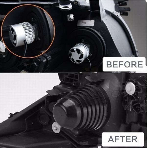 LED ヘッドライト フォグランプ H3 H4 H7 H8 H9 H11 H16 HB3 HB4 汎用 防水 防塵 車 加工 ライト 2個 HID拍卖