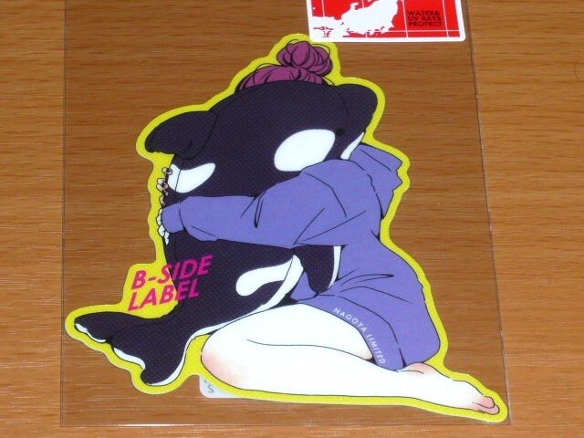 ◆シウチトモミ ステッカー◆限定 名古屋◆シャチ抱っこ女の子◆B-SIDE LABEL◆拍卖