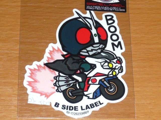 ◆シン仮面ライダー ステッカー◆2号 サイクロン BOOM◆B-SIDE LABEL◆拍卖