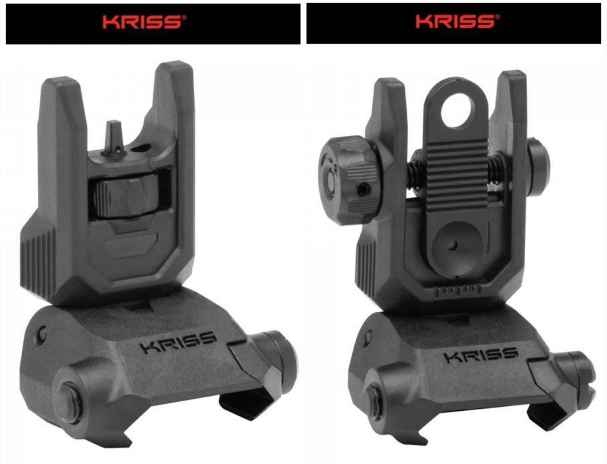 クリス KRISS AR-15 Rear Flip-up Sight Steel Rear Flip-up Sight Steel BLK クリス AR-15 サイトセット クライタック KRYTAC 実物拍卖