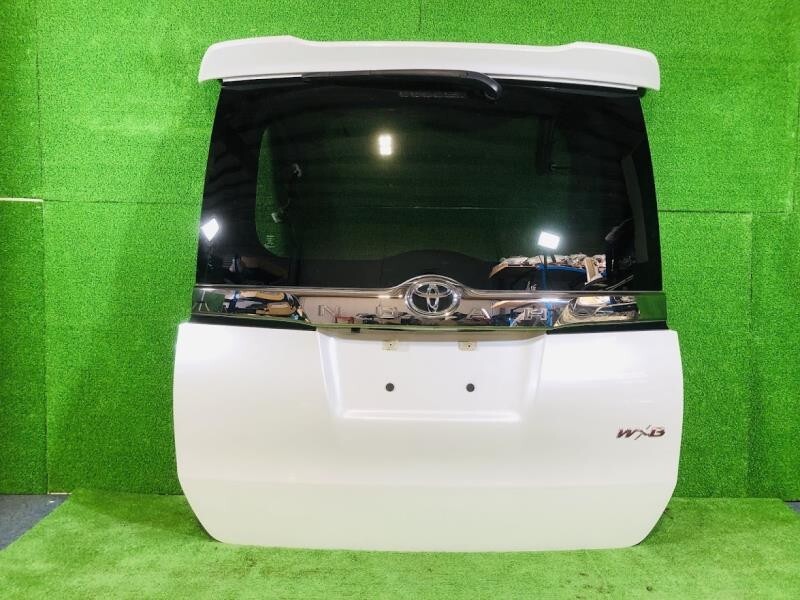 TOYOTA ノア ZRR80 Si ダブルバイビーⅢ H27年 純正 リアゲート バッグドア ホワイト 白 NOAH REAR GEAT WHITE ID:3160拍卖