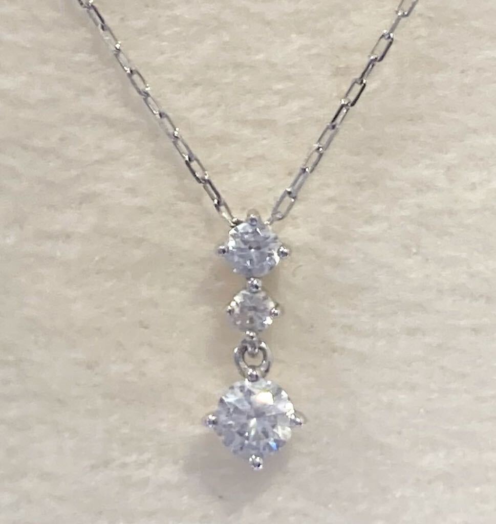 新品 4℃ ネックレス k10 ダイヤモンド 3粒 ゴールド プレゼント ギフト 贈答用拍卖