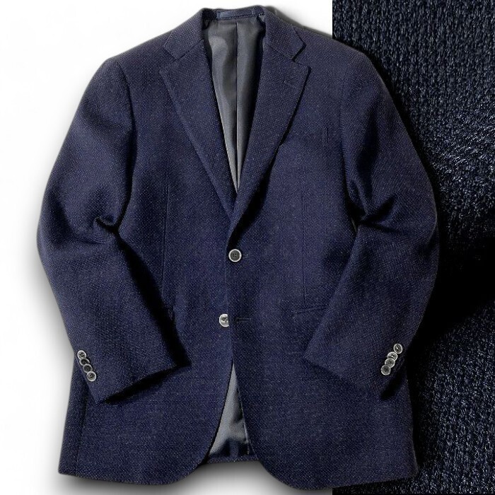 GIVERDYE BEST SELECTION ジバルディ 定価8.2万 日本製 上質ウール 無地 テーラード ジャケット ブレザー 854J7001 AB3 ▲074▼41202w05拍卖