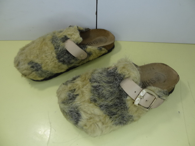 全国送料無料 シップスキッズ SHIPS KIDS 子供靴キッズ女の子 スペイン製 もこもこフェイクファー素材 秋冬サンダル シューズ 17cm拍卖