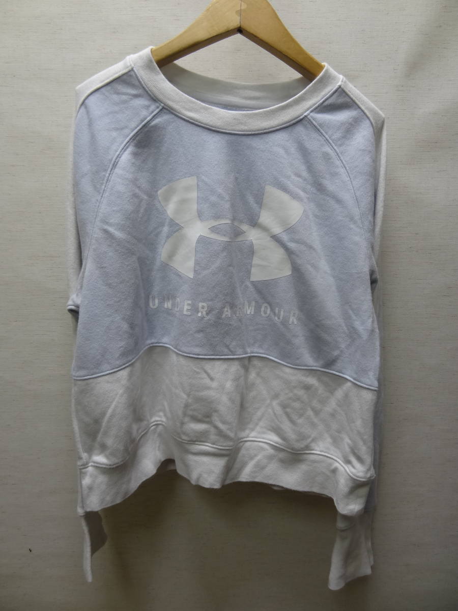 全国送料無料 USA古着 アンダーアーマー UNDER ARMOUR 子供キッズ女の子 長袖 スウェットシャツ トレーナー 150(YLG)拍卖