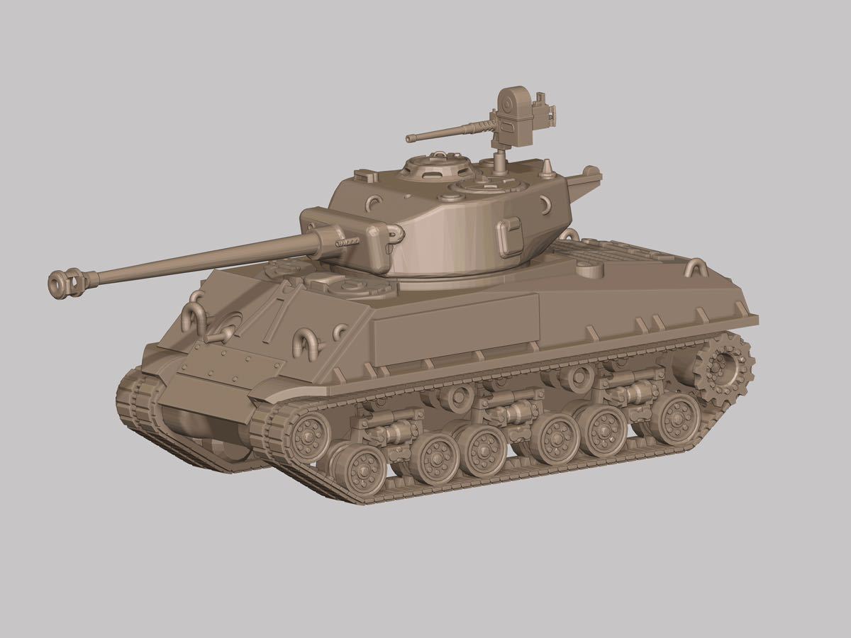 1/144レジンキット 未組立 未塗装 WWⅡ アメリカ軍 M4A3E8中戦車 Bワールドタンクミュージアム【同梱可】230619拍卖