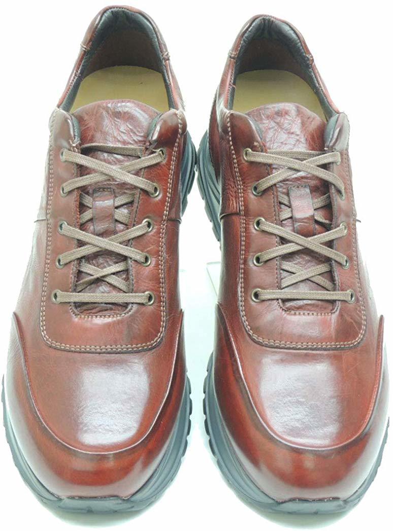 新品 Rosso Fiorentino ロッソ フィオレンティーノ 手染め仕上げ レザー スニーカーエクストラライト MADE IN ITALY イタリア製 43拍卖