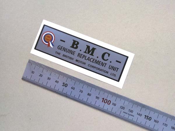 BMC リプレイスメント ユニット ステッカー 1960年年代拍卖