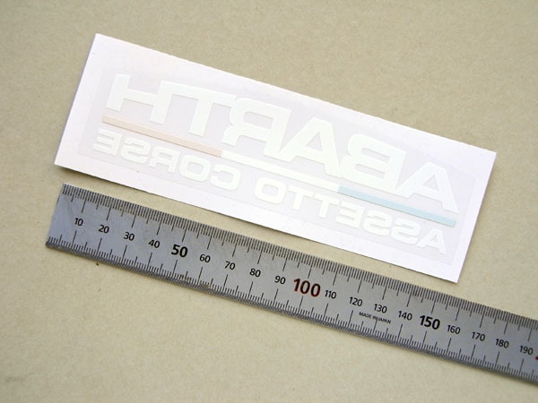 アバルト 500 アセット コルセ リアウィンドーステッカー 透明 内貼り拍卖