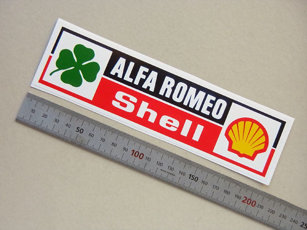 アルファロメオ・シェル リアウィンドーステッカー 1980年代 内貼り・静電気ステッカー拍卖